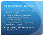 Haemoglobinopathy Testing and Screening PowerPoint Presentation Notes