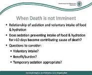 Palliative Sedation in Hospice and Palliative Care PowerPoint Presentation Notes