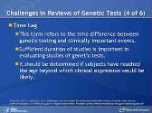 Challenges In And Principles For Conducting Systematic Reviews of Genetic Tests Used As Predictive Indicators