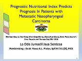 Prognostic Nutritional Index