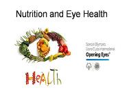 Nutrition And Eye Health PowerPoint Presentation