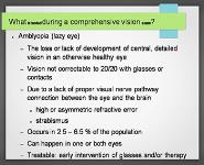 Importance of A Comprehensive Pediatric Vision And Eye Evaluation PowerPoint Presentation Notes