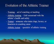 Introduction to Sports Medicine PowerPoint Presentation Notes