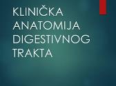 Klinicka Anatomija Digestivnog Trakta