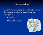 About Forensic Pathology PowerPoint Presentation Notes