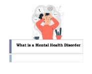 What is a Mental Health Disorder PowerPoint Presentation