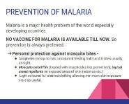 Prevention Control and Treatment of Malaria PowerPoint Presentation