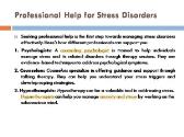 Which are the Symptoms of Stress Disorders
