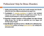 Which are the Symptoms of Stress Disorders PowerPoint Presentation