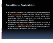 Understanding Childhood Mental Disorders PowerPoint Presentation