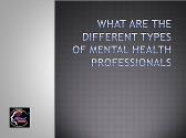 What are the Different Types of Mental Health Professionals