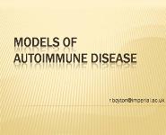 Models of Autoimmune Diseases PowerPoint Presentation