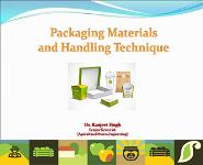 Packaging Materials and Handling Technique PowerPoint Presentation Notes