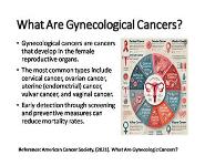 Gynecological Cancer Screening and Prevention: Early Detection and Risk Reduction PowerPoint Presentation Notes