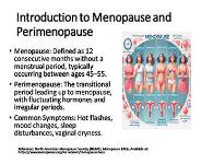 Menopause and Perimenopause: Understanding Hormone Replacement Therapy (HRT) PowerPoint Presentation Notes
