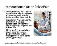 Gynecological Emergencies: Acute Pelvic Pain - Causes, Diagnosis & Management PowerPoint Presentation Notes