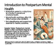 Obstetrics: Postpartum Mental Health PowerPoint Presentation Notes