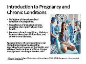 Obstetrics - Managing Pregnancy with Chronic Medical Conditions