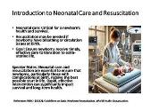 Obstetrics - Neonatal Care and Resuscitation