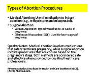 Sexual and Reproductive Health: Abortion and Pregnancy Termination PowerPoint Presentation