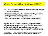 Sexual and Reproductive Health: Polycystic Ovary Syndrome (PCOS)