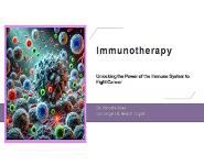Immunotherapy PowerPoint Presentation Notes