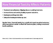 Financial Toxicity in Oncology PowerPoint Presentation Notes