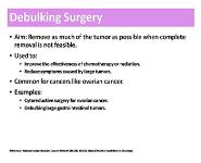 Types of Cancer Surgeries PowerPoint Presentation Notes