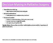 Palliative Surgical Interventions PowerPoint Presentation Notes
