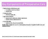 Preoperative and Postoperative Care PowerPoint Presentation Notes