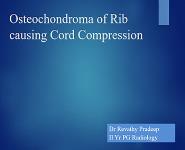 Osteochondroma of Rib Causing Cord Compression PowerPoint Presentation