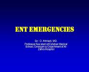 Ent Emergencies PowerPoint Presentation Notes