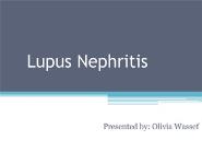 lupus neohritis Medical Notes