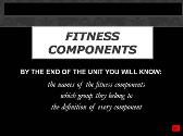 Fitness Components