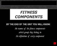 Fitness Components PowerPoint Presentation