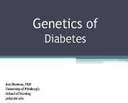Genetics Of Diabetes PowerPoint Presentation Notes