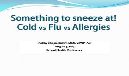 Cold Vs Flu Vs Allergy
