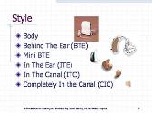 Introduction to Hearing Aid Features