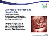 Diverticular Disease and Diverticulitis
